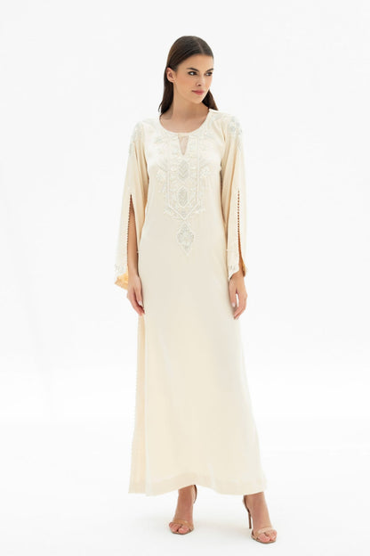 Selena Kaftan Dress in Crepe