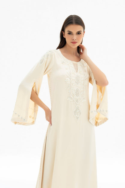 Selena Kaftan Dress in Crepe