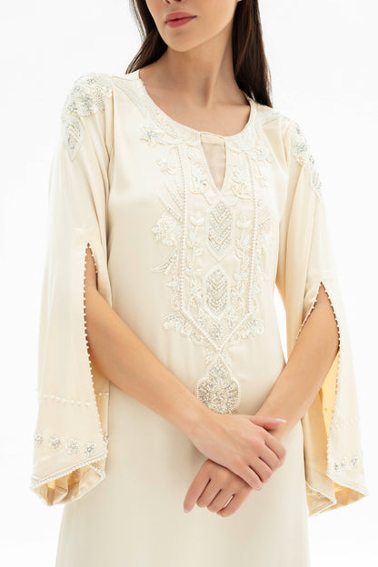 Selena Kaftan Dress in Crepe