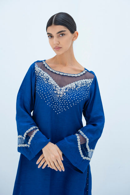 Aven Kaftan Dress in Crepe