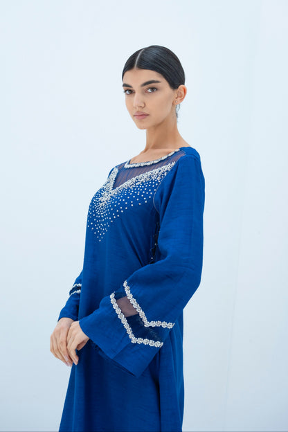 Aven Kaftan Dress in Crepe