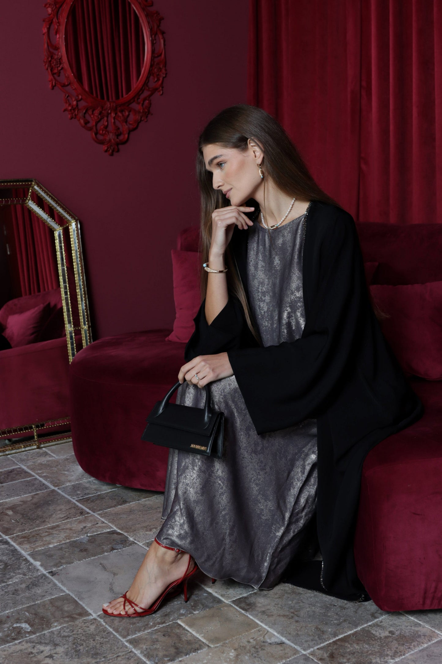 Yarena Abaya set with Inner dress & Headscarf