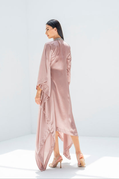 Zaya Kaftan Dress in Crepe
