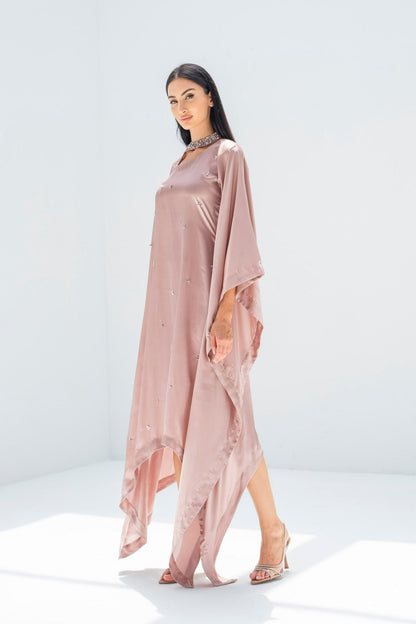 Zaya Kaftan Dress in Crepe