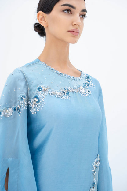 Ziva Kaftan Dress in Crepe