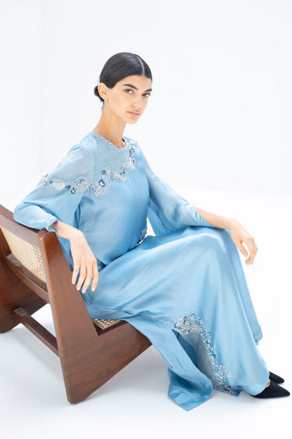 Ziva Kaftan Dress in Crepe