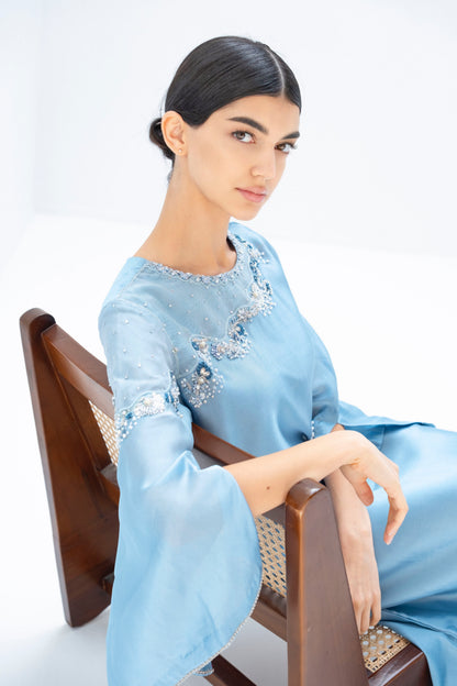 Ziva Kaftan Dress in Crepe