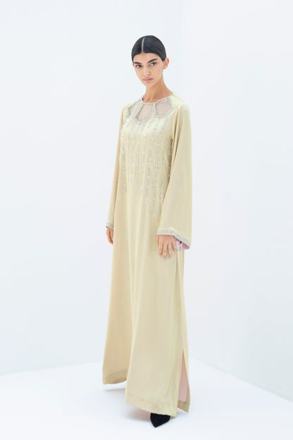 Vanya Kaftan Dress in Crepe