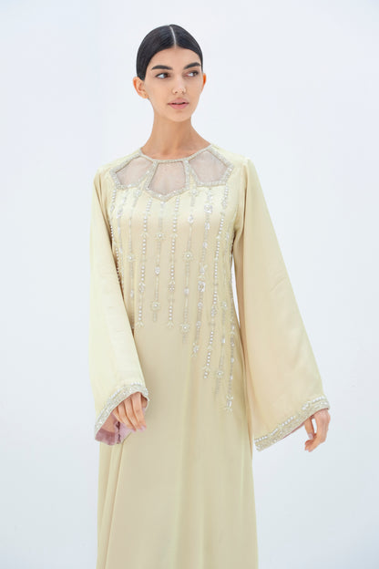 Vanya Kaftan Dress in Crepe