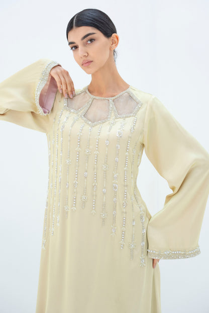 Vanya Kaftan Dress in Crepe