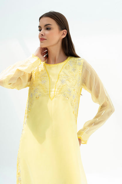 Luna Kaftan Dress in Crepe