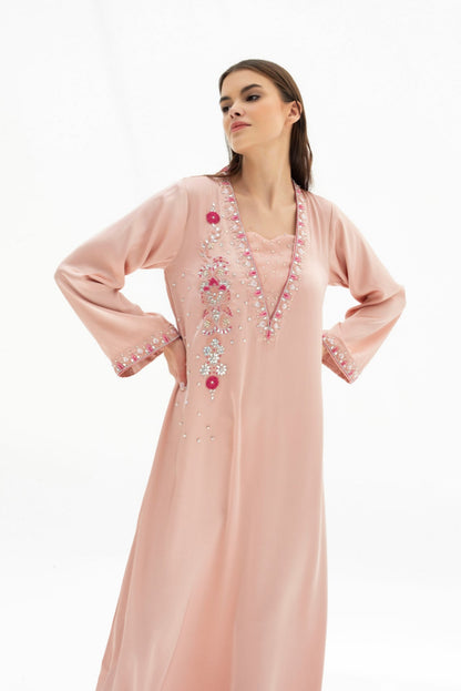 Zora Kaftan Dress in Crepe