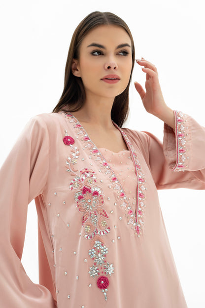 Zora Kaftan Dress in Crepe